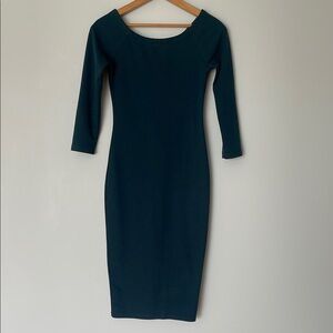 Zara Elegant Teal Dress